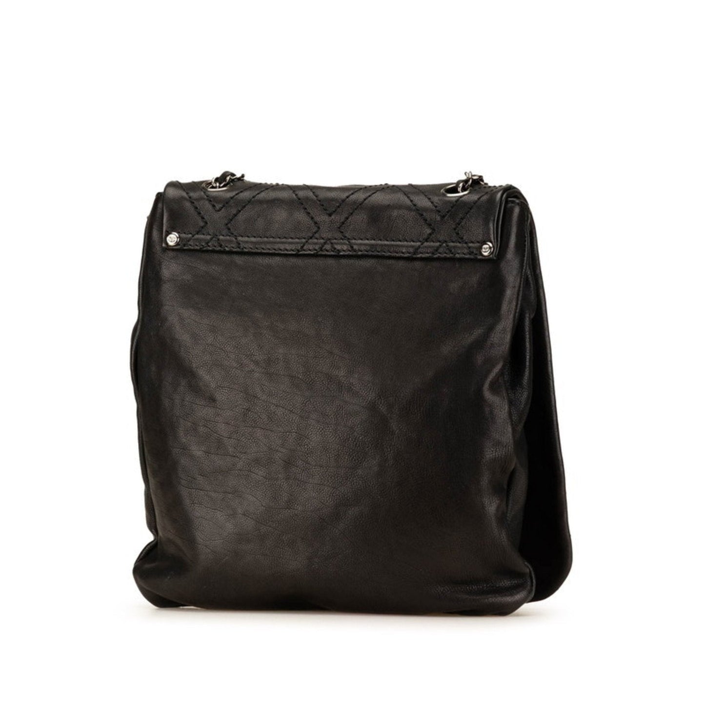 Chanel Black Leather Shoulder Bag ()