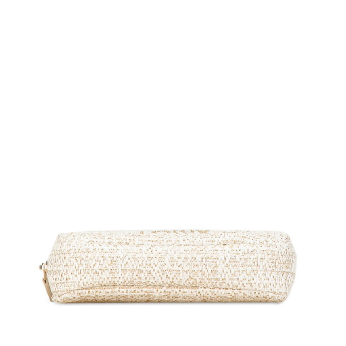 Chanel White Tweed Pouch ()