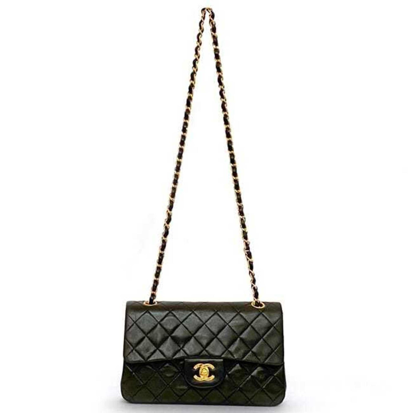 Chanel Black Leather Shoulder Bag ()