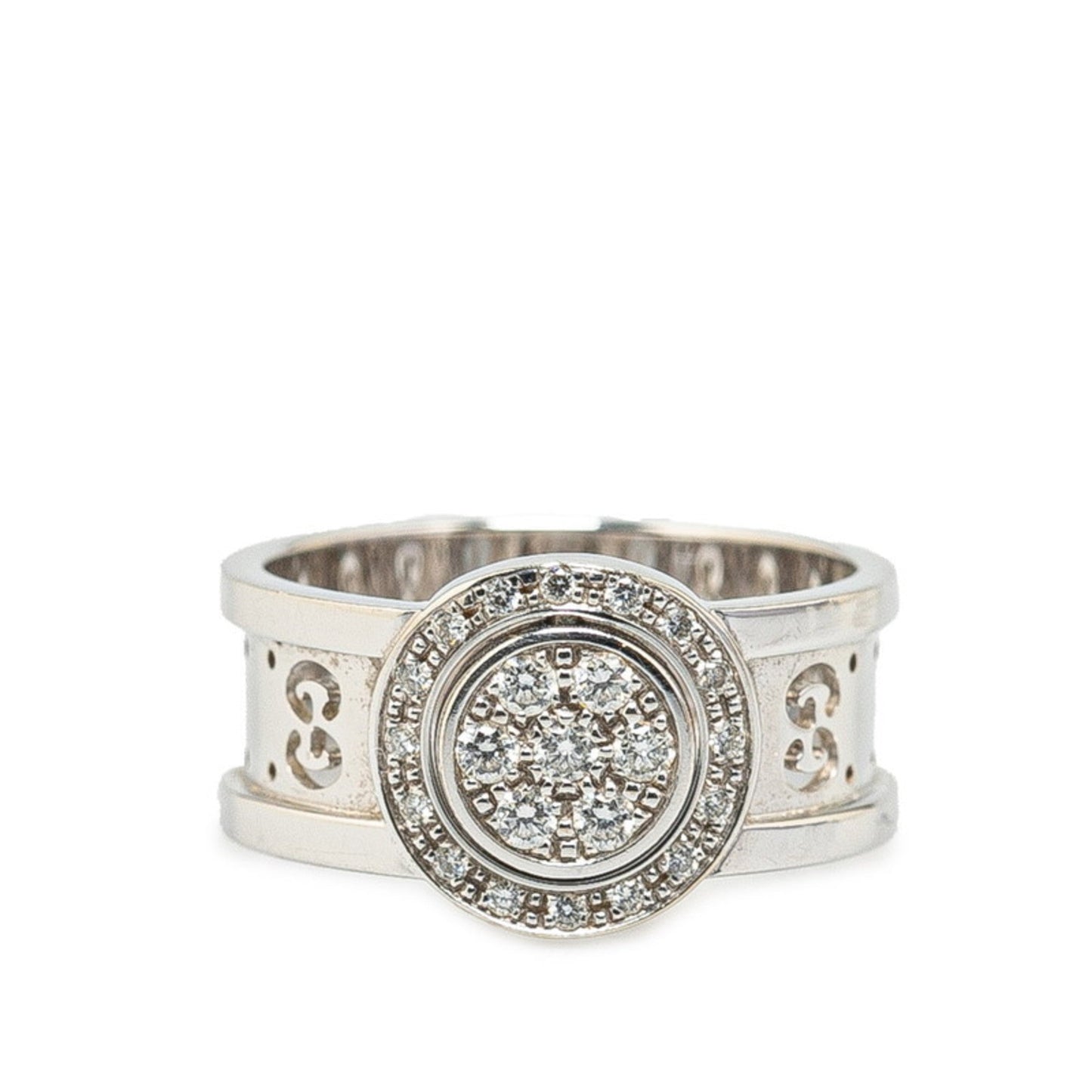 Gucci Icon White Gold (18K) Band Ring ()