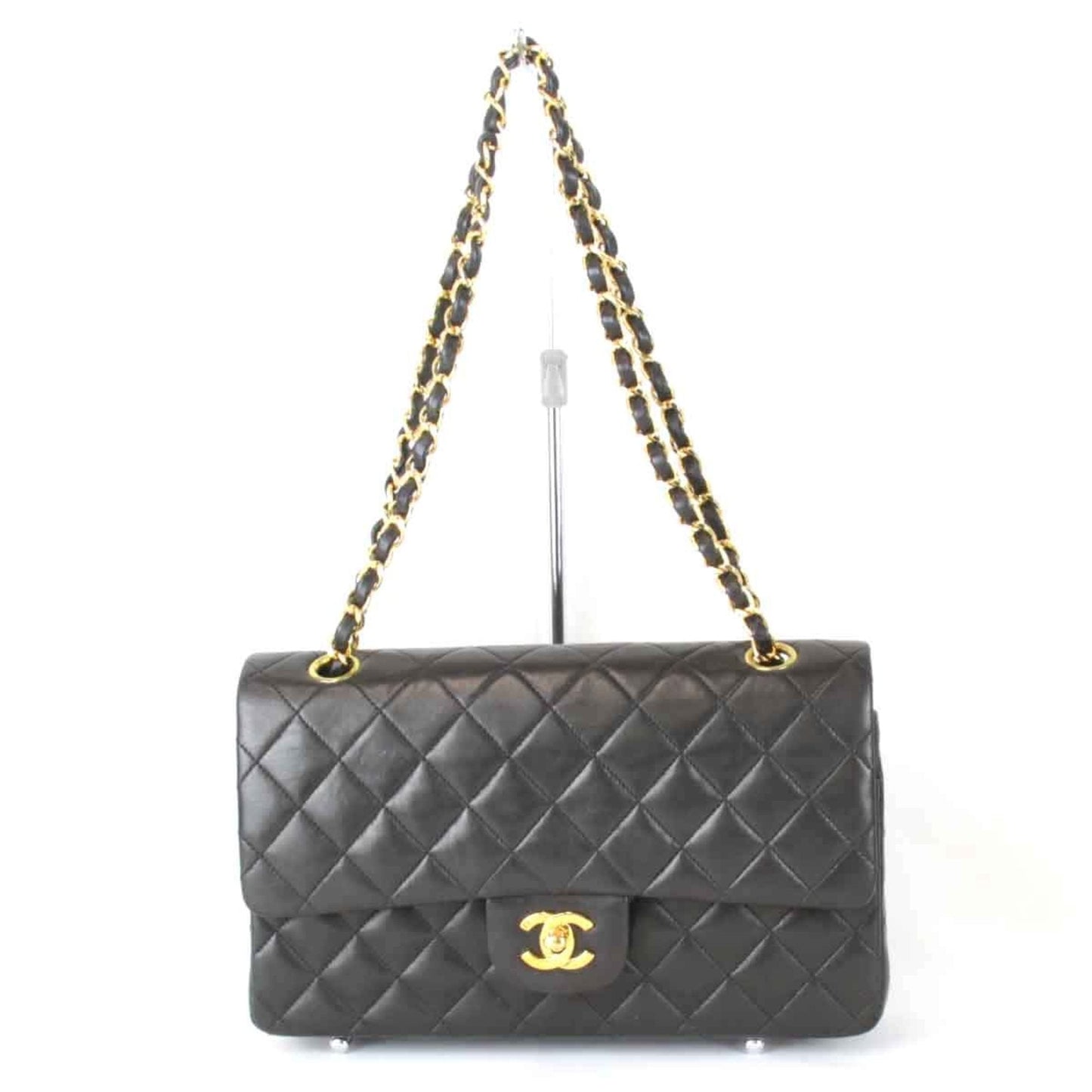 Chanel Black Leather Shoulder Bag ()