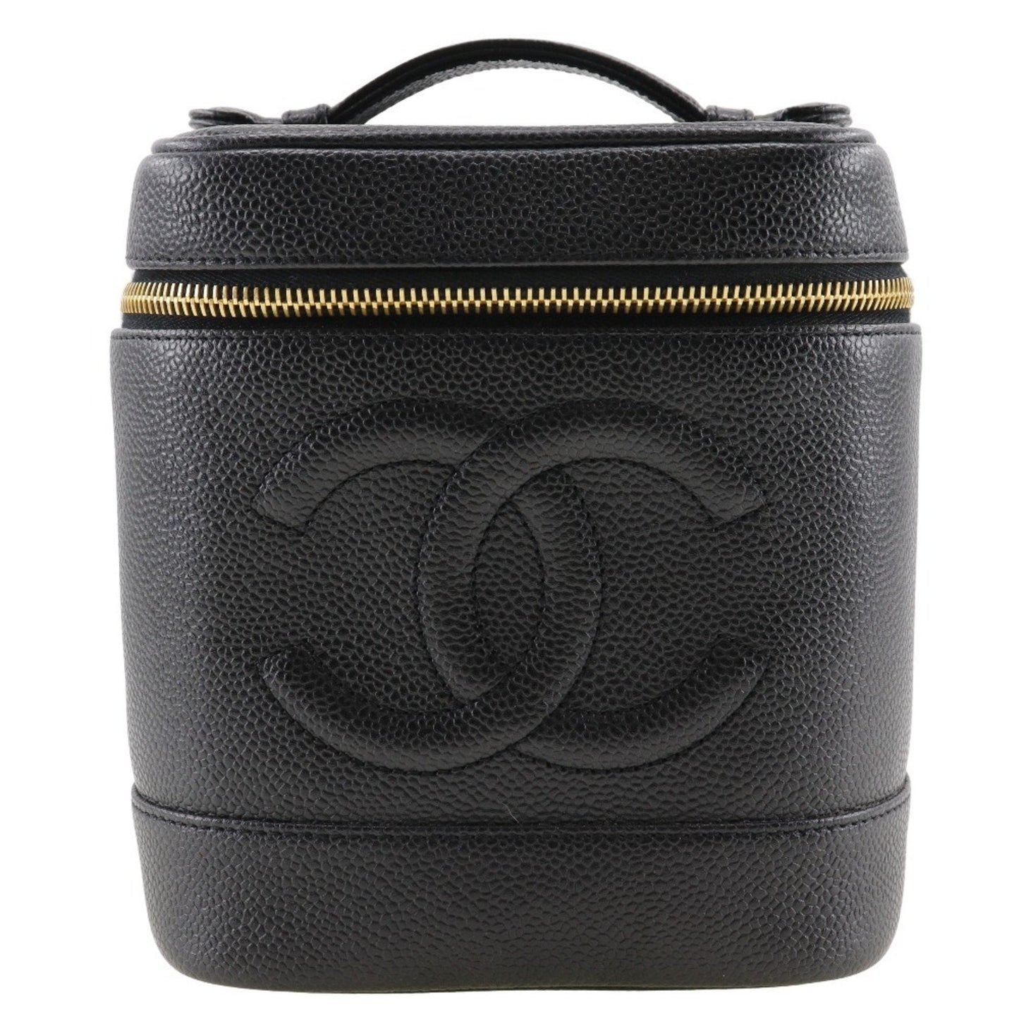 Chanel Black Caviar Leather Handbag Pouch ()