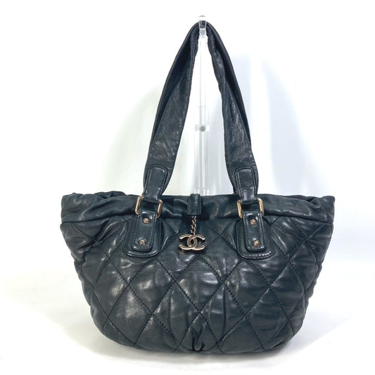 Chanel Black Leather Shoulder Bag ()