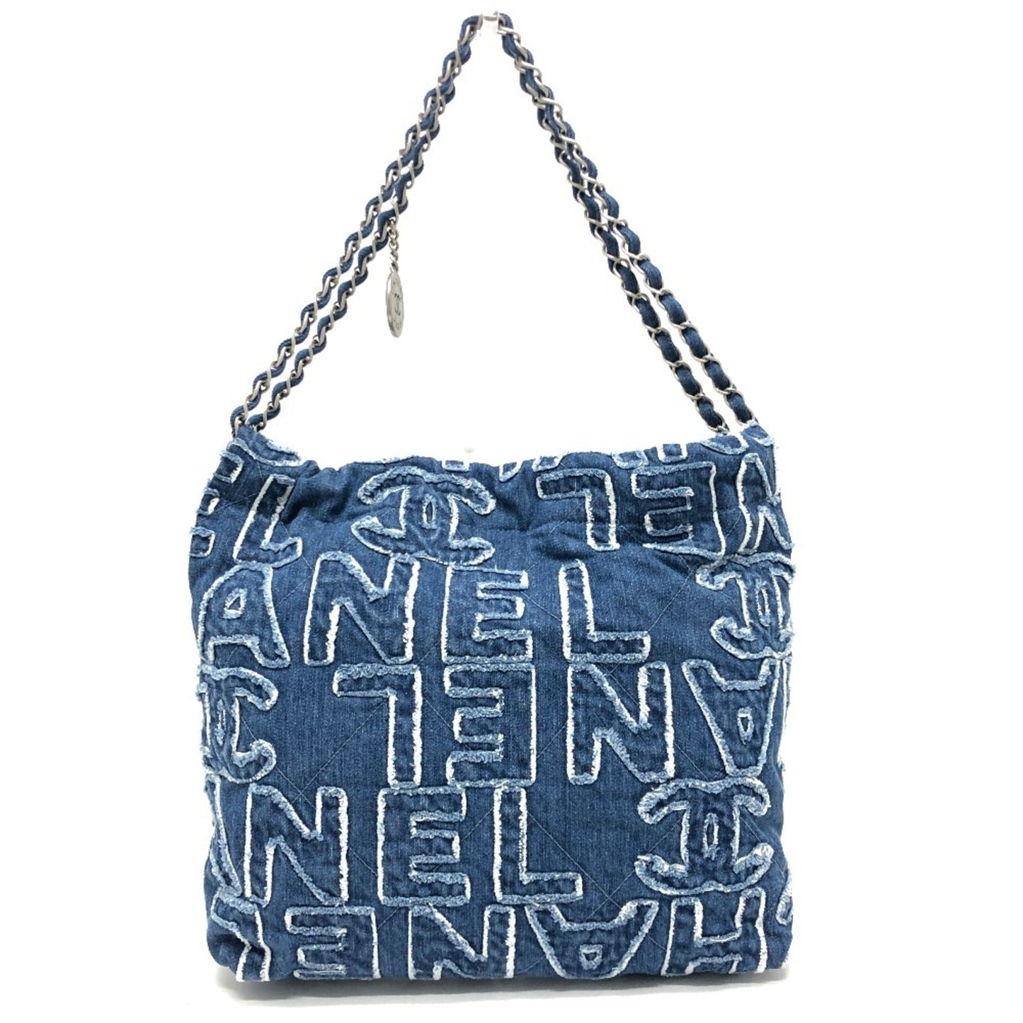 Chanel Blue Denim Shoulder Bag ()