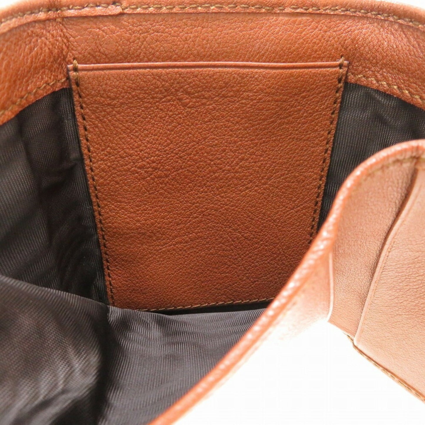 Gucci Bamboo Brown Bamboo Leather Wallet (Tri-Fold) ()