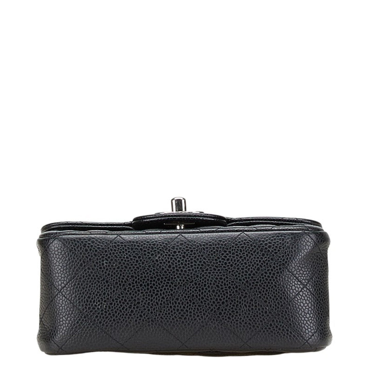 Chanel Black Grained Calfskin Shoulder Bag ()
