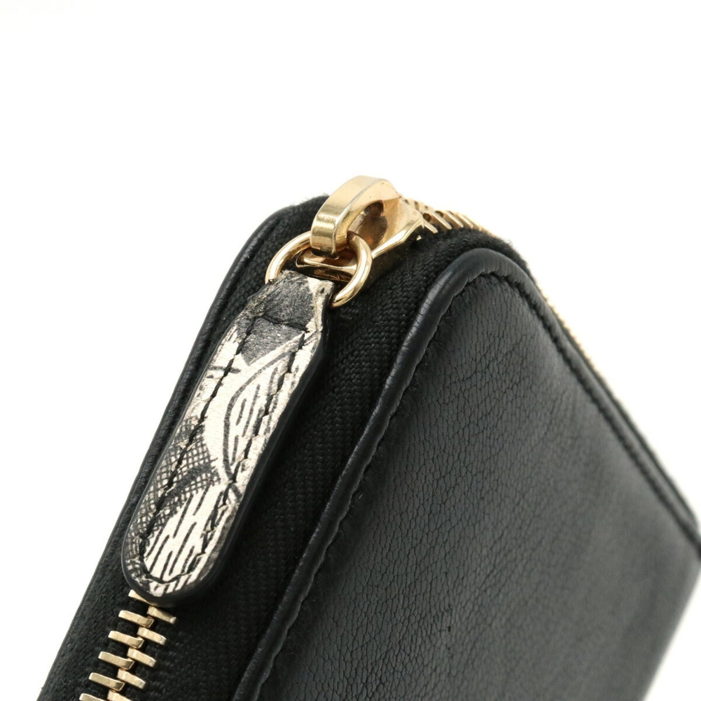 Chanel Black Leather Long Wallet (Bi-Fold) ()