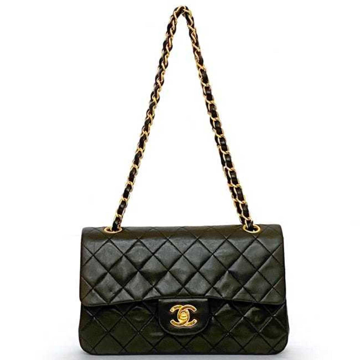 Chanel Black Leather Shoulder Bag ()