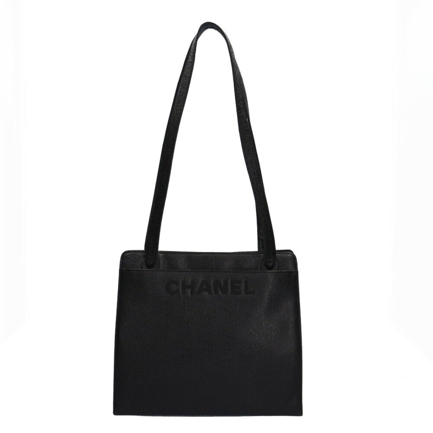 Chanel Black Caviar Leather Tote Bag ()
