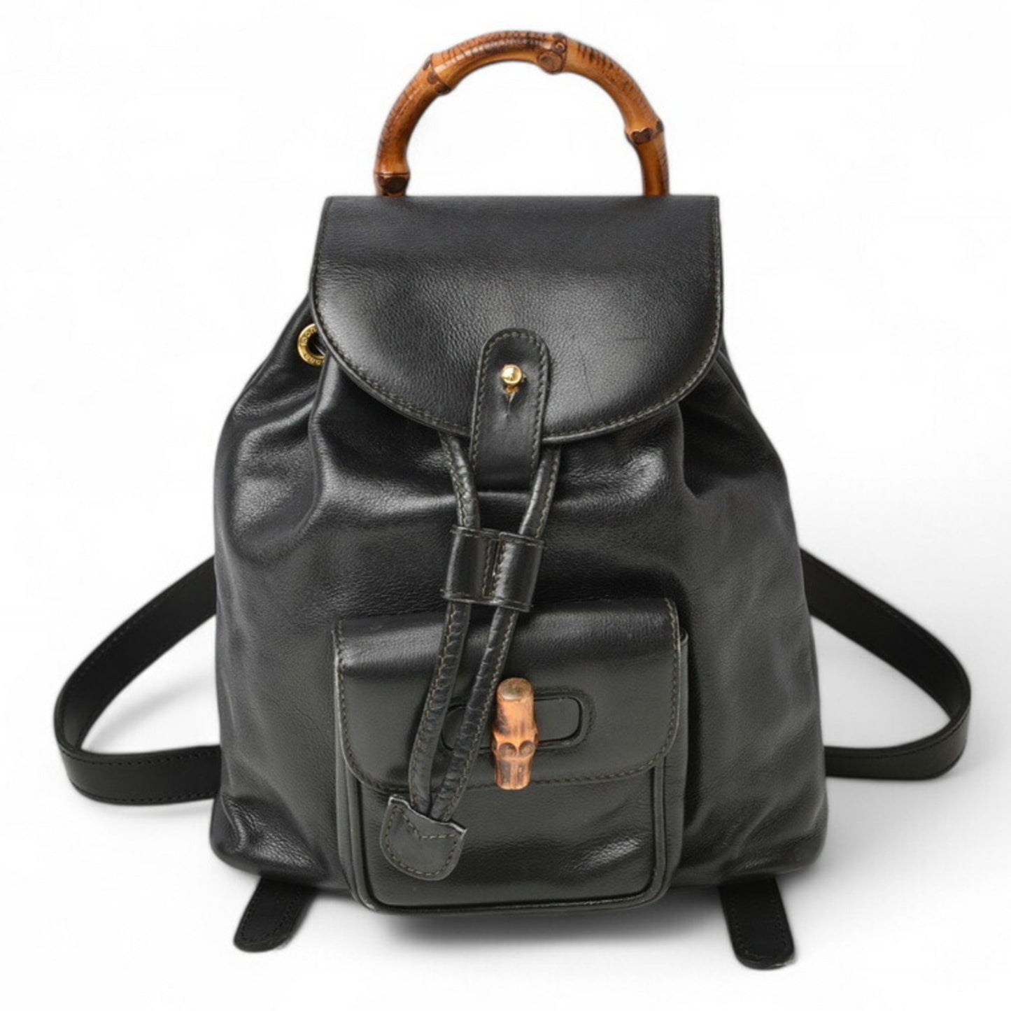 Gucci Black Leather Backpack ()