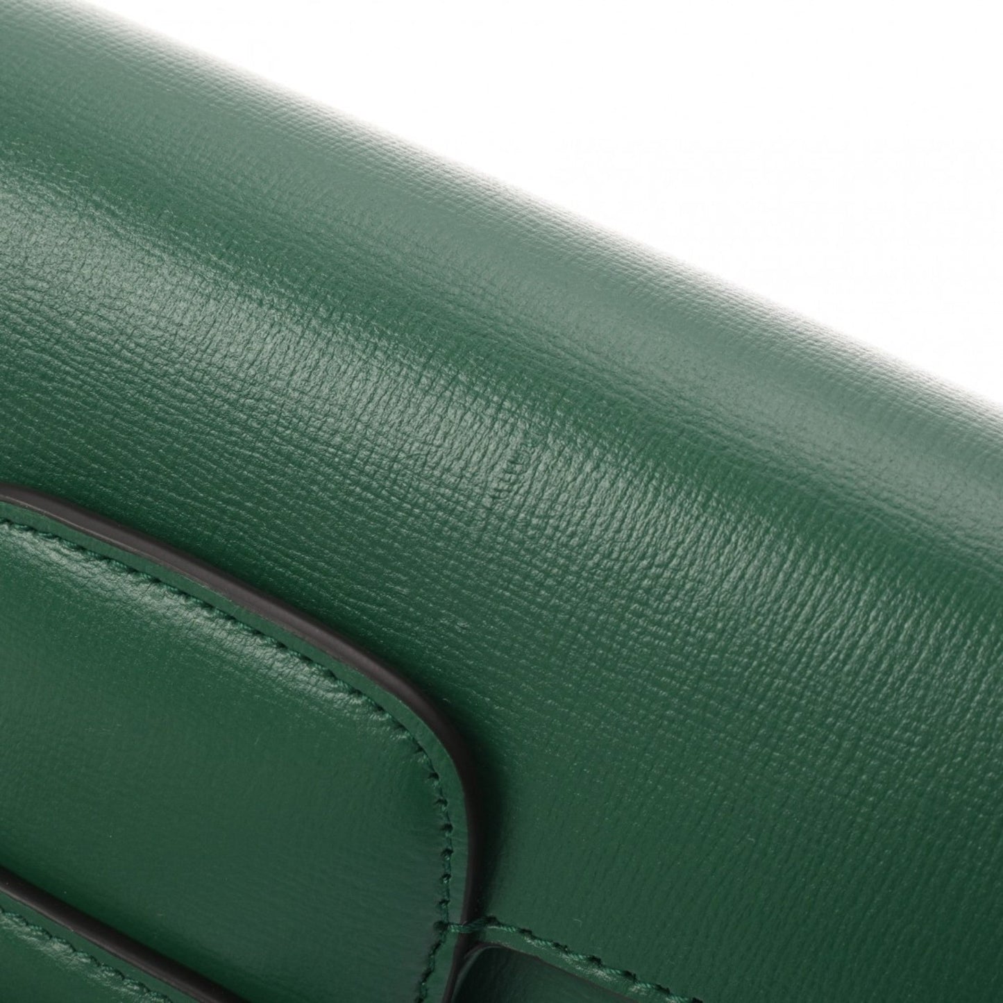 Gucci Horsebit Green Leather Shoulder Bag ()