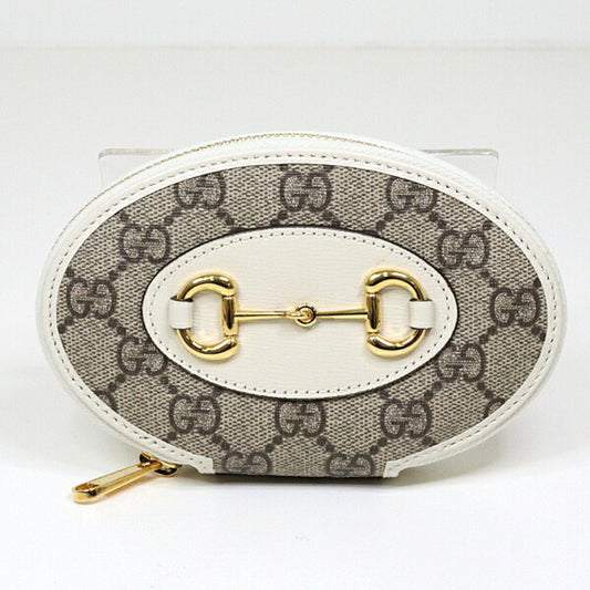 Gucci Beige Gg Supreme Leather Coin Purse/Coin Case ()
