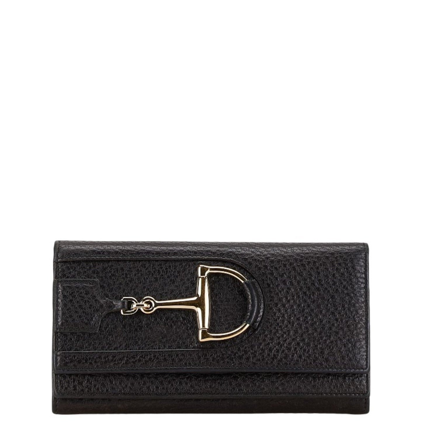 Gucci Black Leather Long Wallet (Bi-Fold) ()