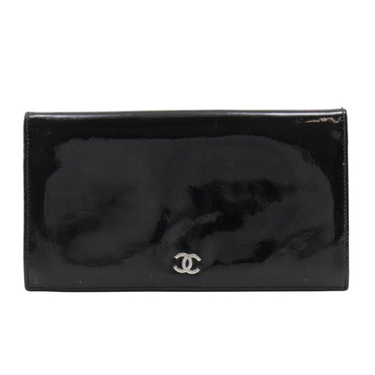 Chanel Black Patent Leather Coin Purse/Coin Case ()