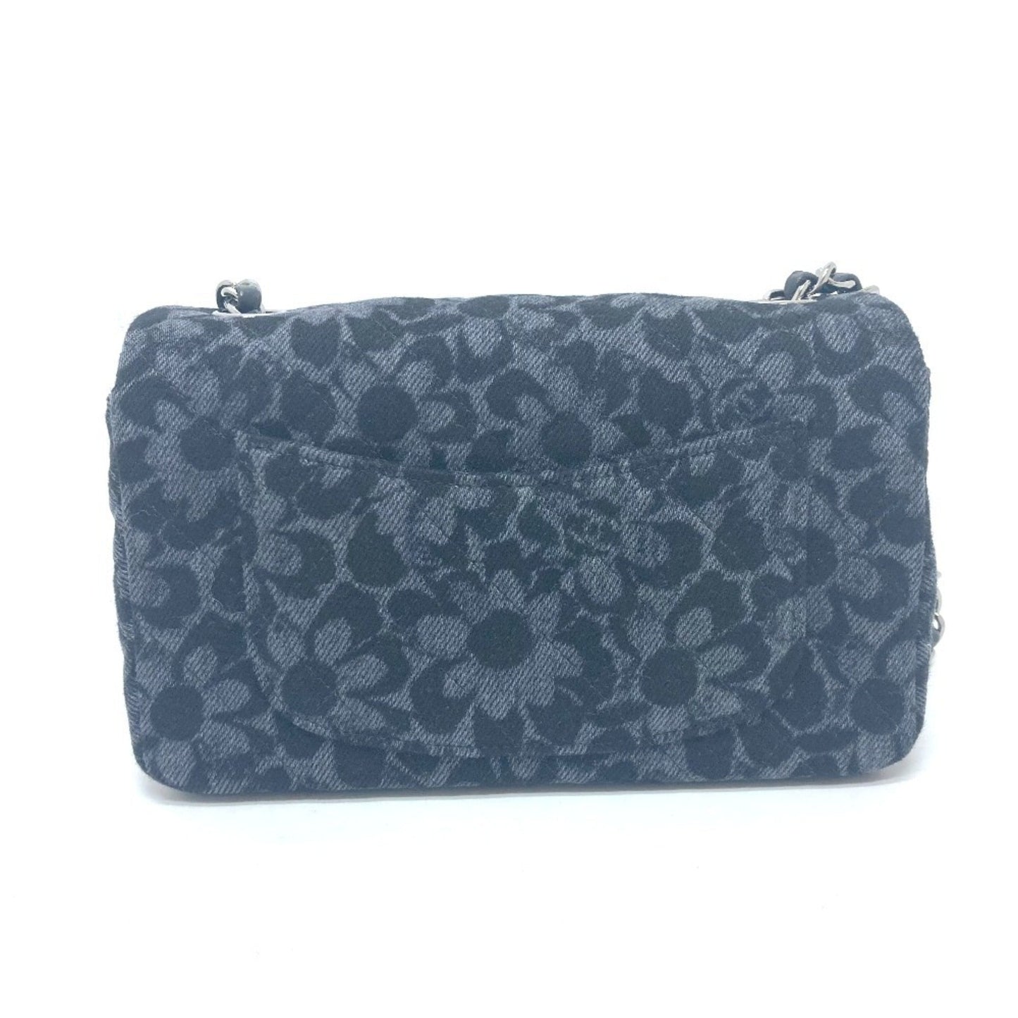 Chanel Black Denim Shoulder Bag ()