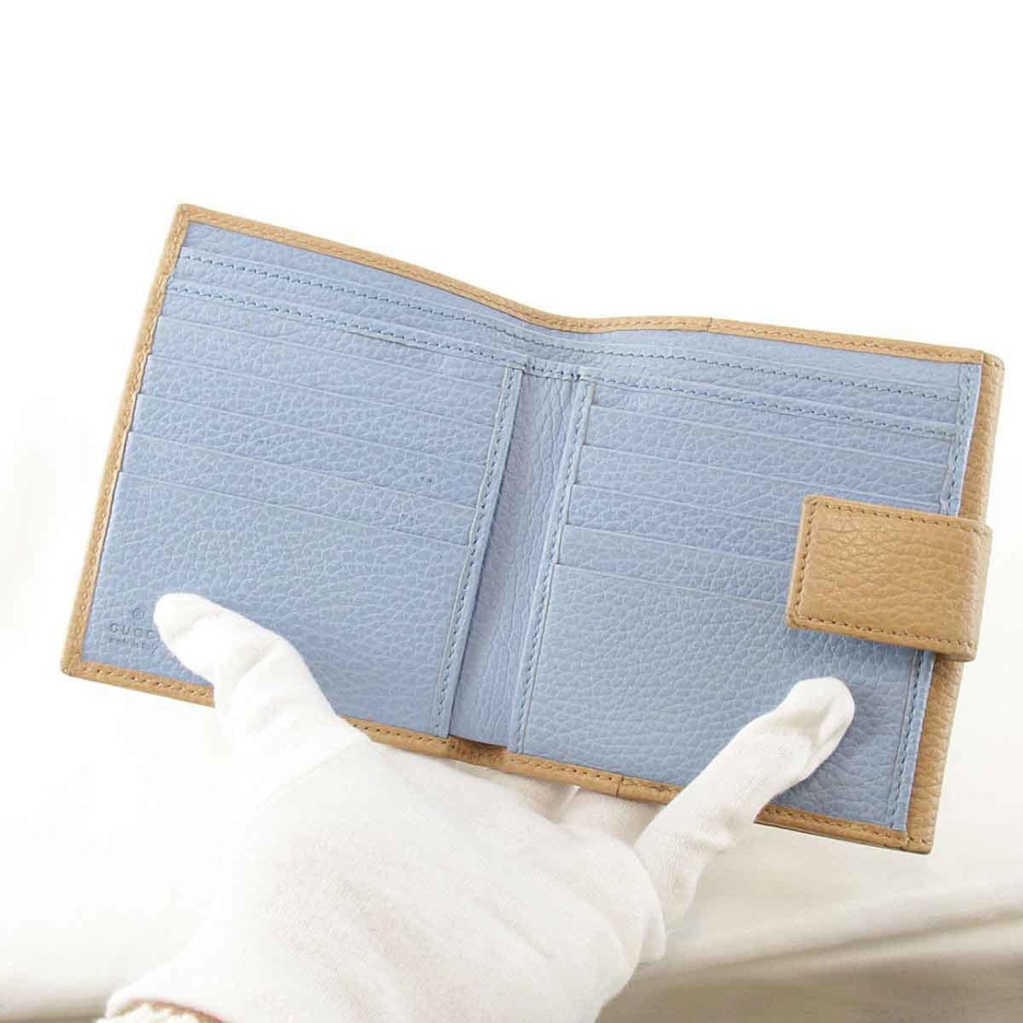 Gucci Beige Leather Wallet (Bi-Fold) ()