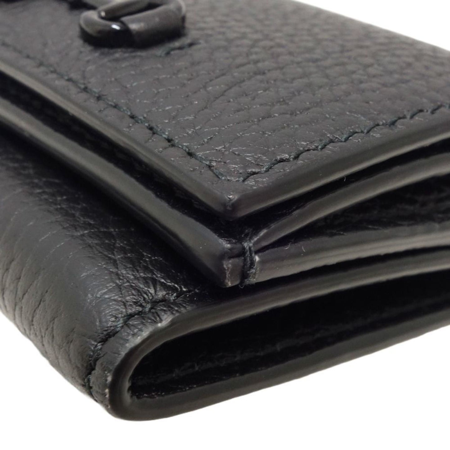 Gucci Black Leather Wallet (Tri-Fold) ()