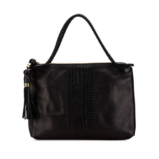 Gucci Black Leather Tote Bag ()
