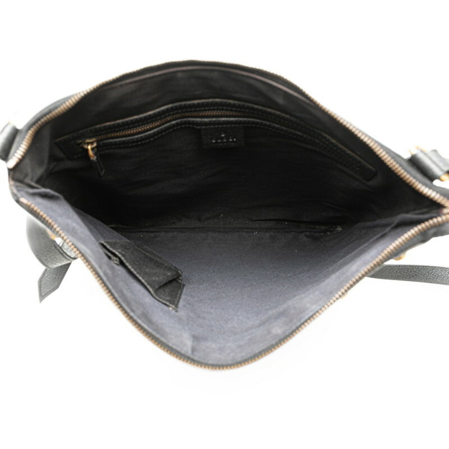 Gucci Black Canvas Leather Shoulder Bag ()