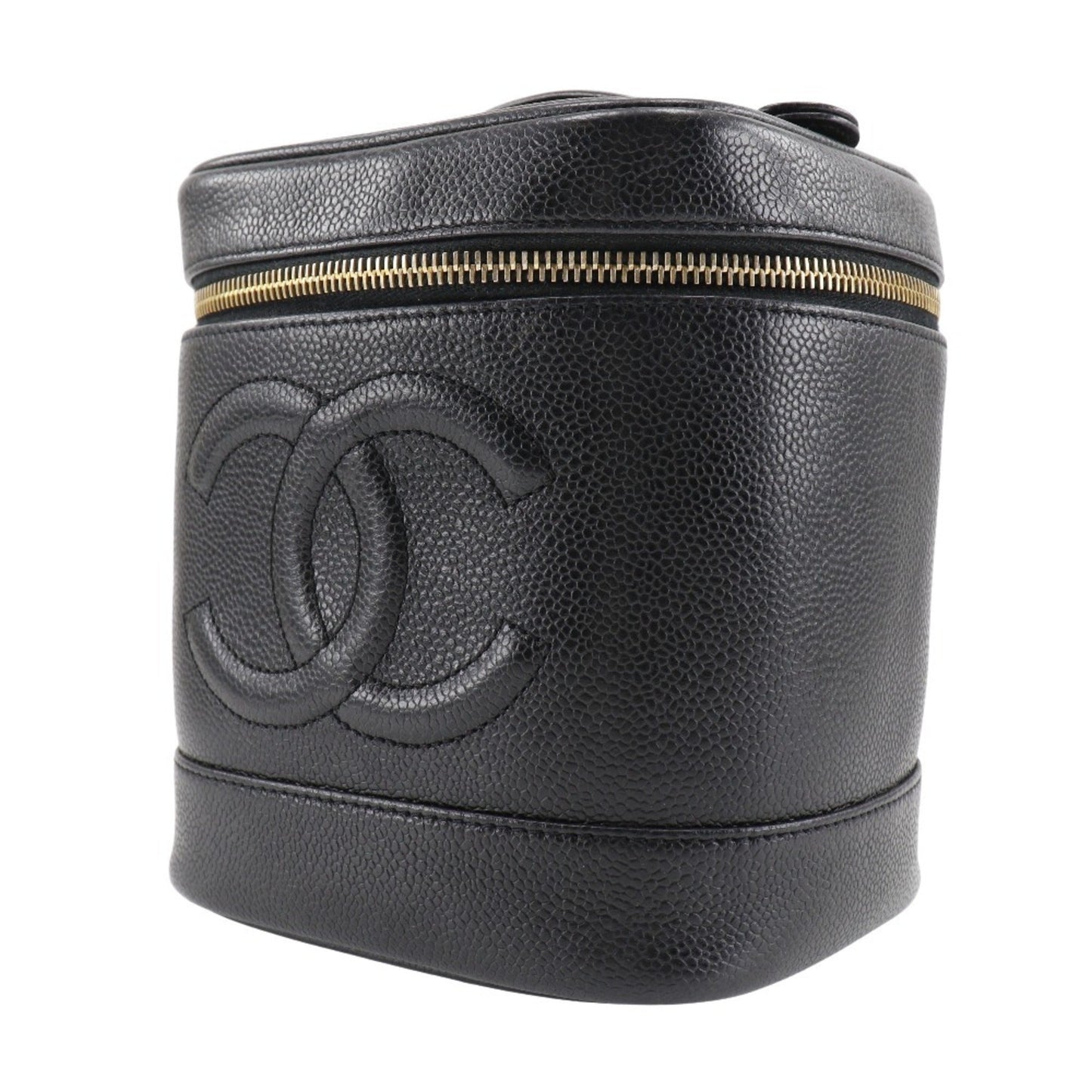 Chanel Caviar Skin Black Caviar Leather Handbag ()