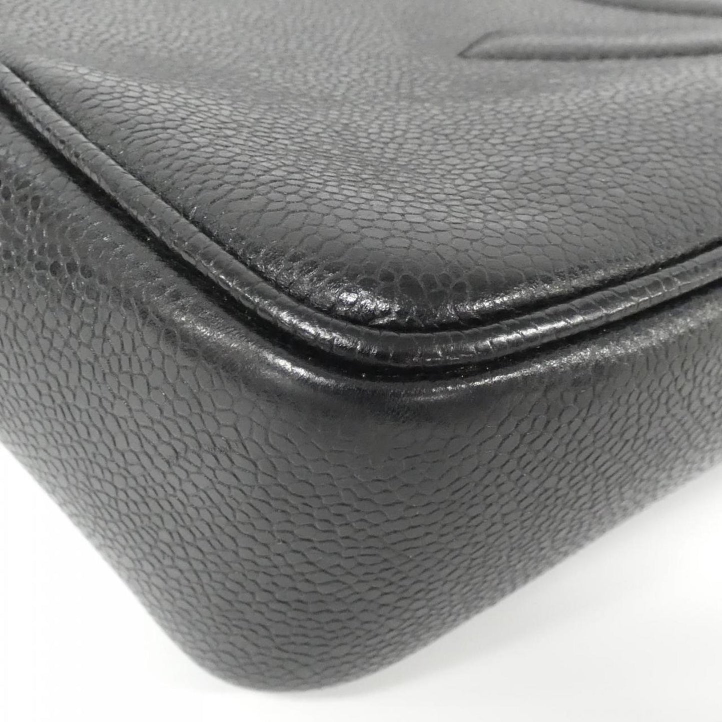 Chanel Caviar Skin Black Caviar Leather Shoulder Bag ()