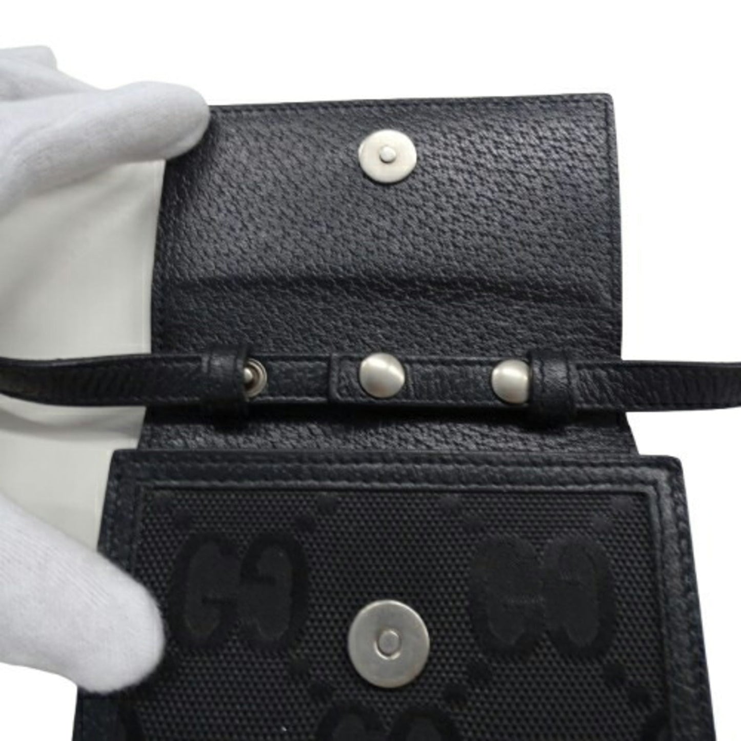 Gucci Black Nylon Leather Shoulder Bag ()