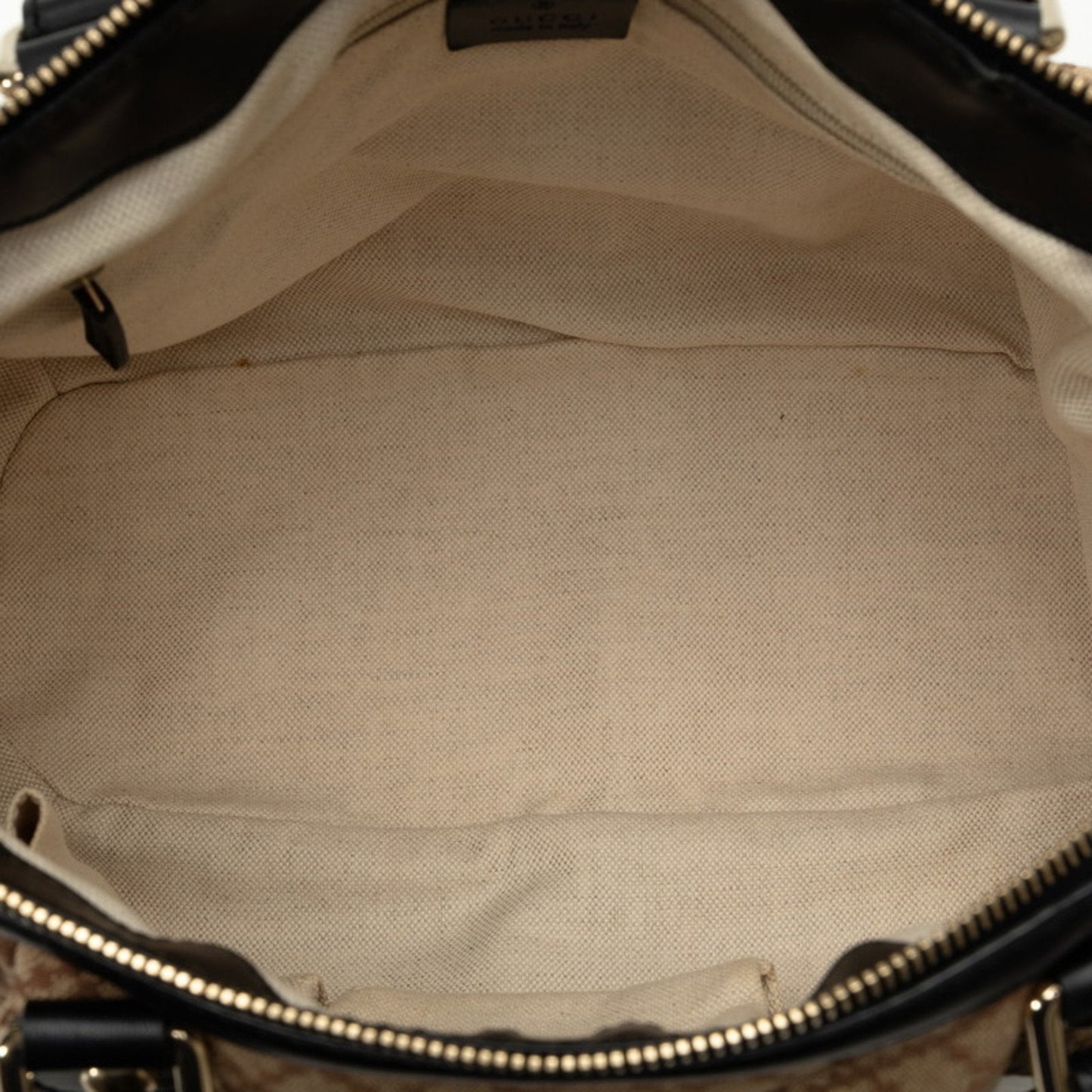 Gucci Diamante Beige Black Canvas Handbag Shoulder Bag ()