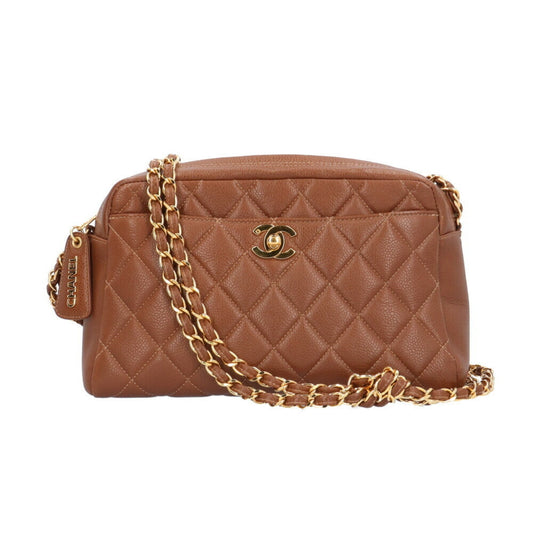 Chanel Brown Leather Shoulder Bag ()
