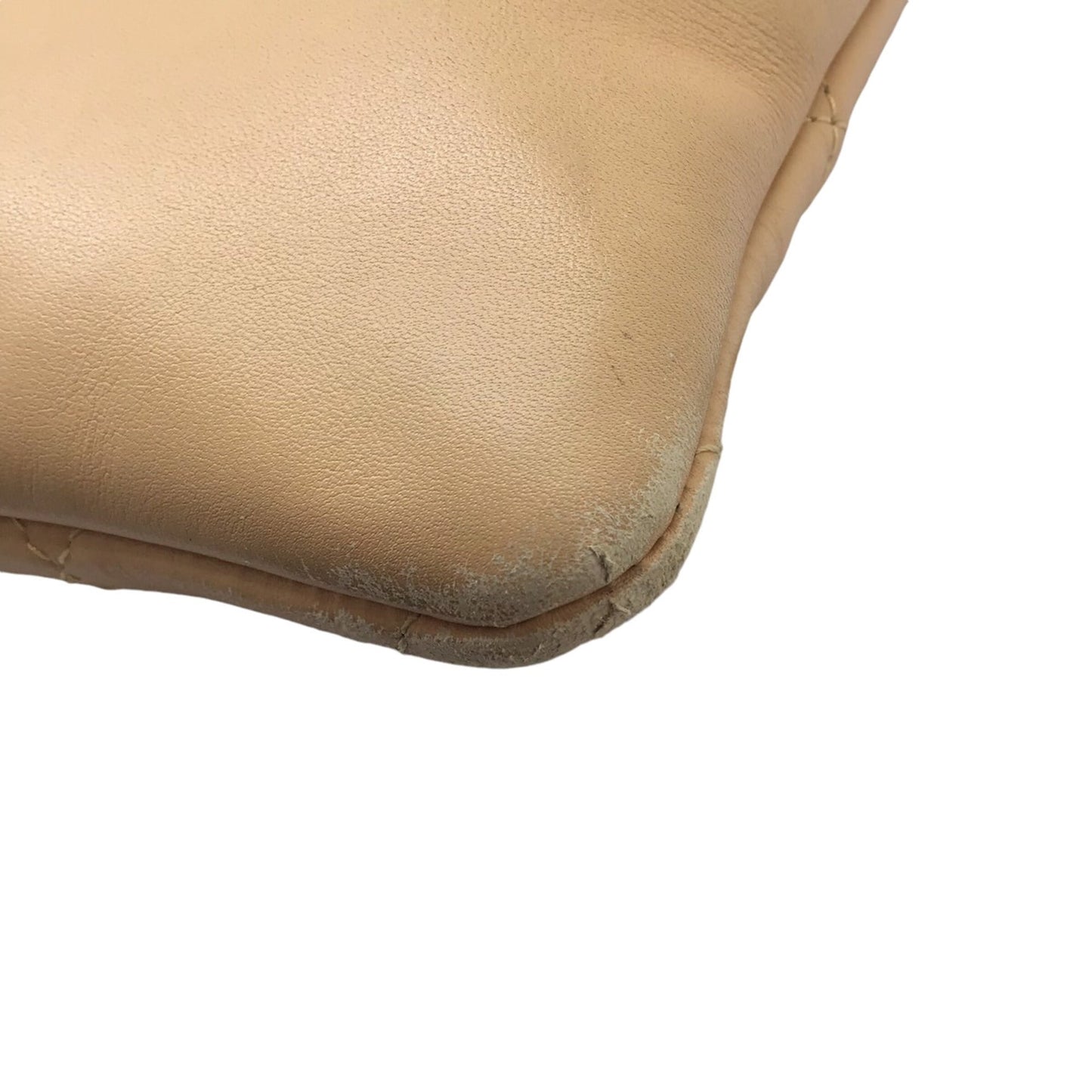 Chanel Beige Leather Handbag Tote Bag ()