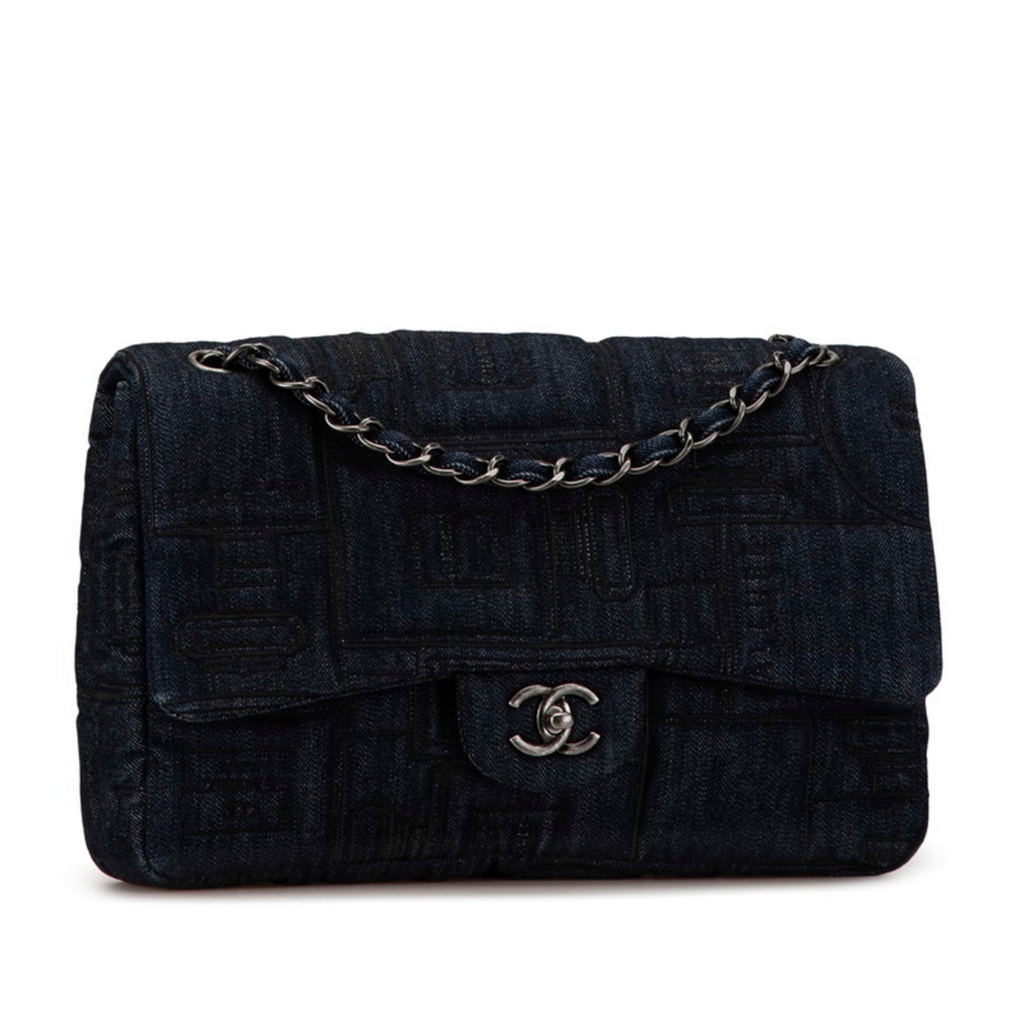 Chanel Blue Denim Shoulder Bag ()