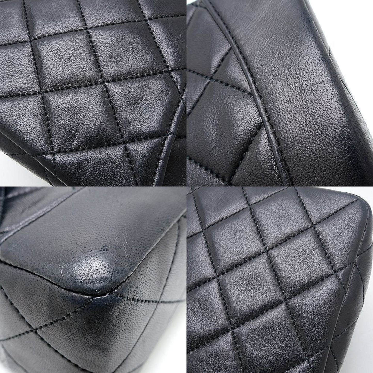 Chanel Black Leather Shoulder Bag ()