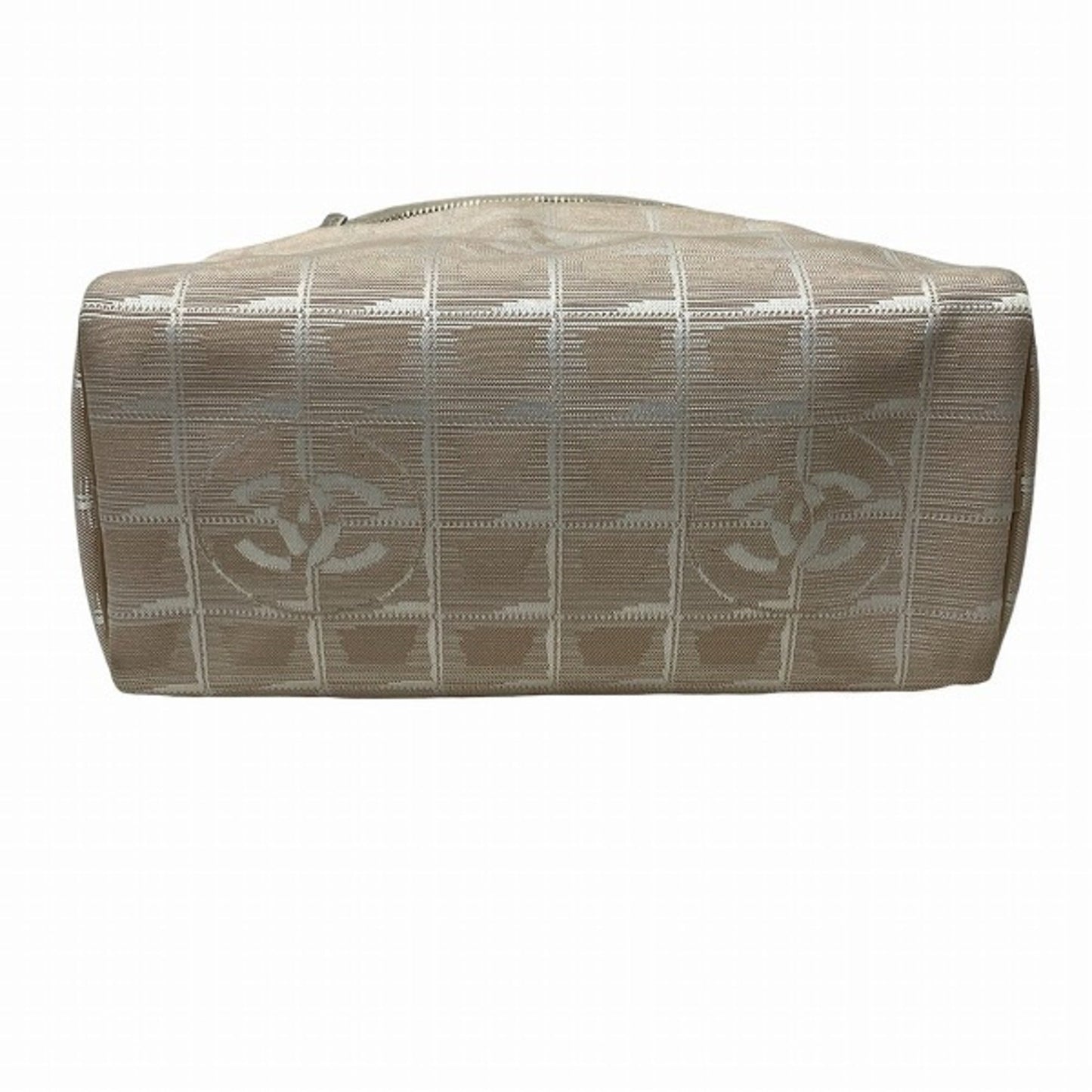 Chanel Beige Nylon Canvas Shoulder Bag ()