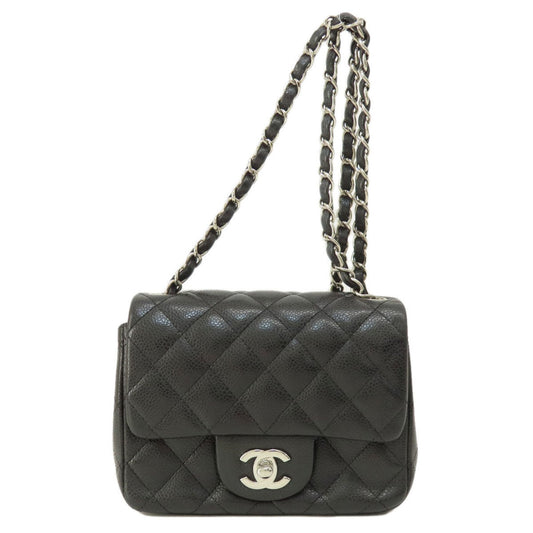 Chanel Black Caviar Leather Shoulder Bag ()