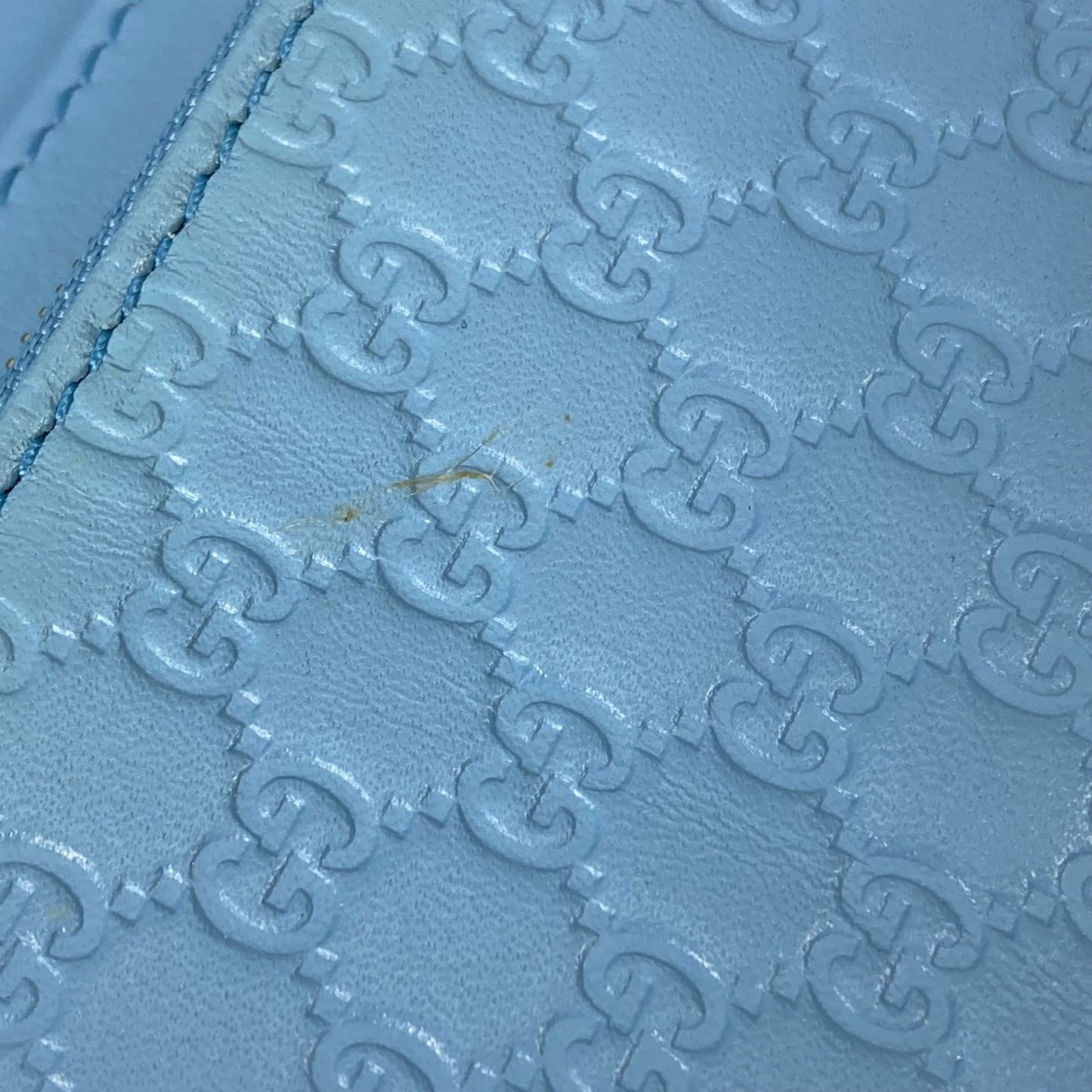 Gucci Blue Leather Shoulder Bag ()