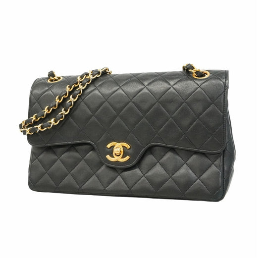 Chanel Black Leather Shoulder Bag ()