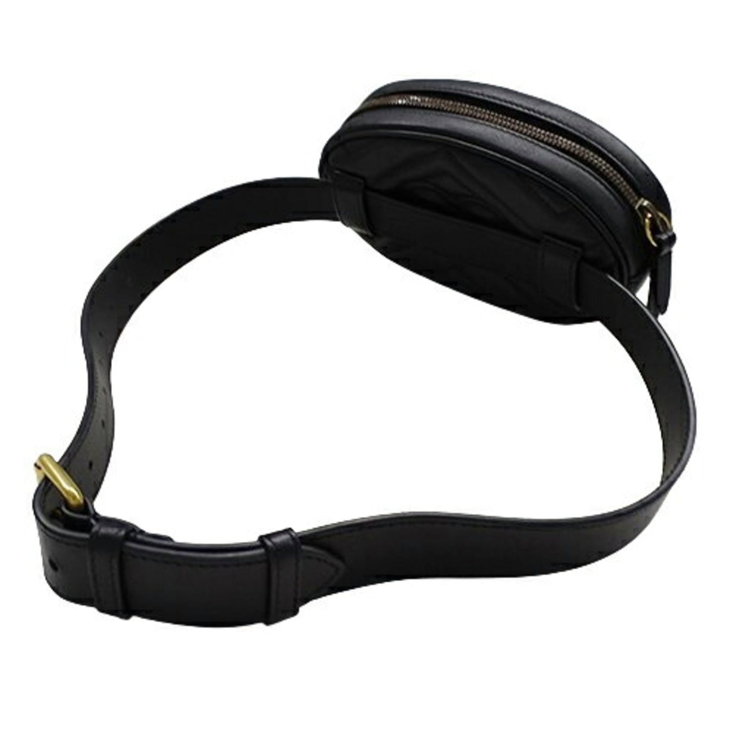 Gucci Black Leather Fanny Pack Sling Bag ()