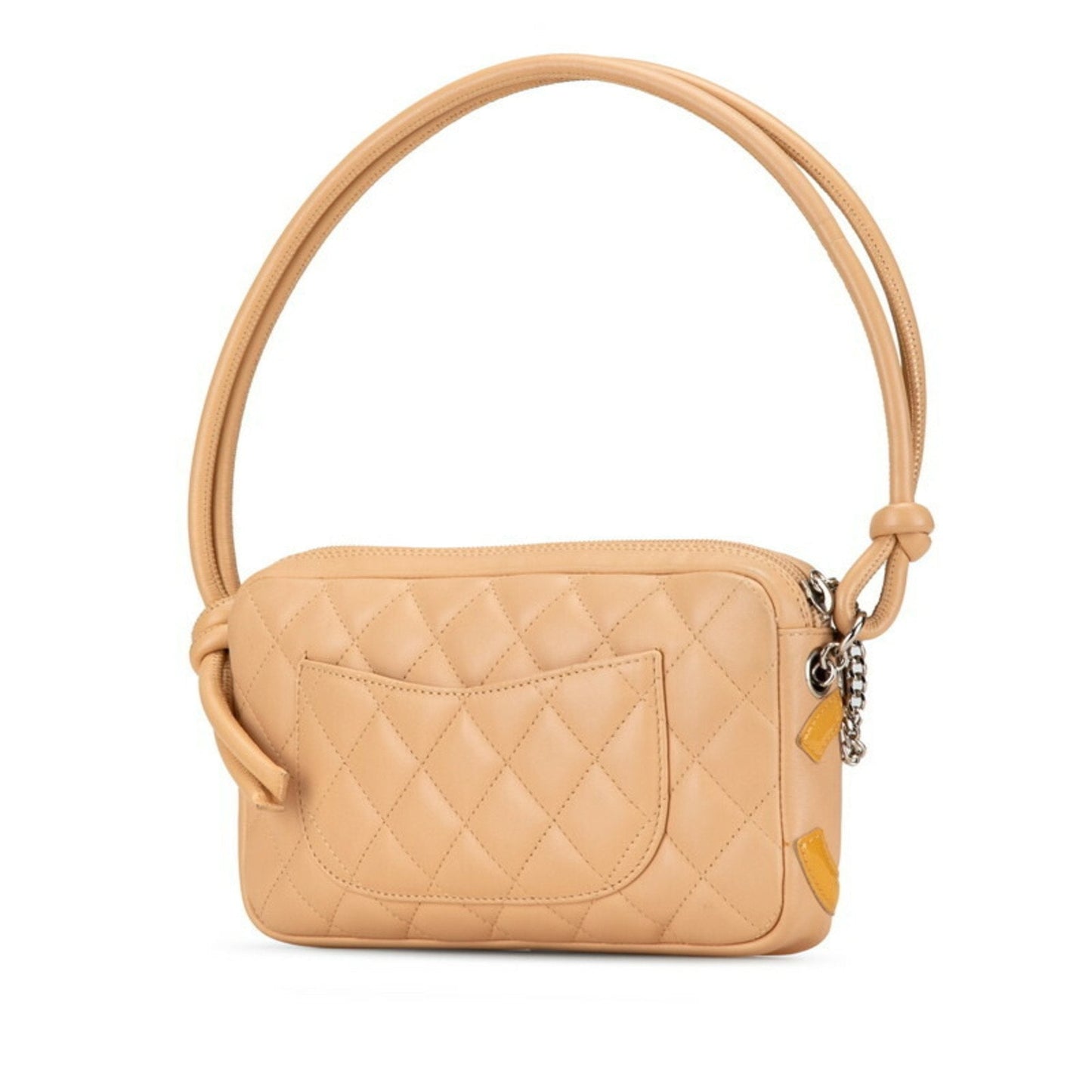 Chanel Beige Yellow Leather Handbag Shoulder Bag ()