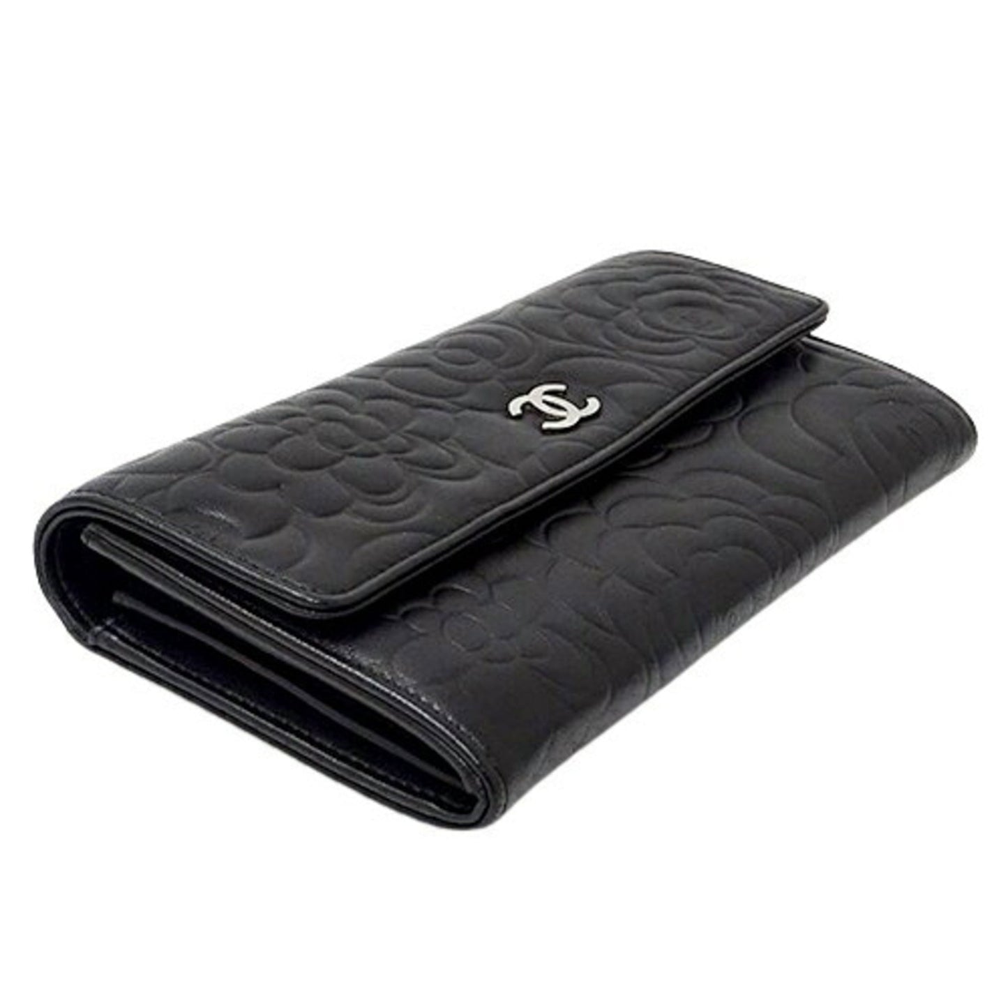 Chanel Black Leather Wallet (Tri-Fold) ()