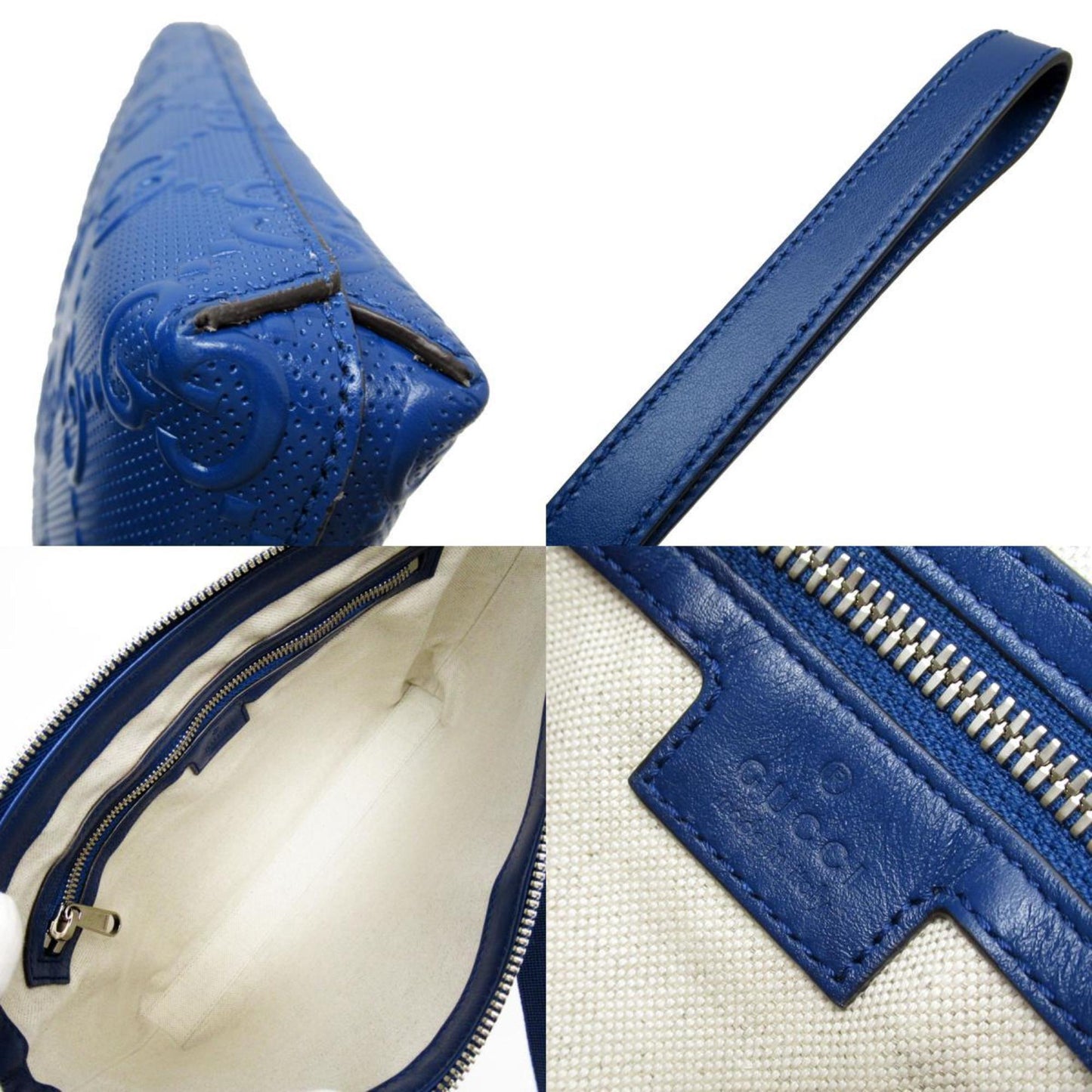 Gucci Blue Leather Shoulder Bag ()