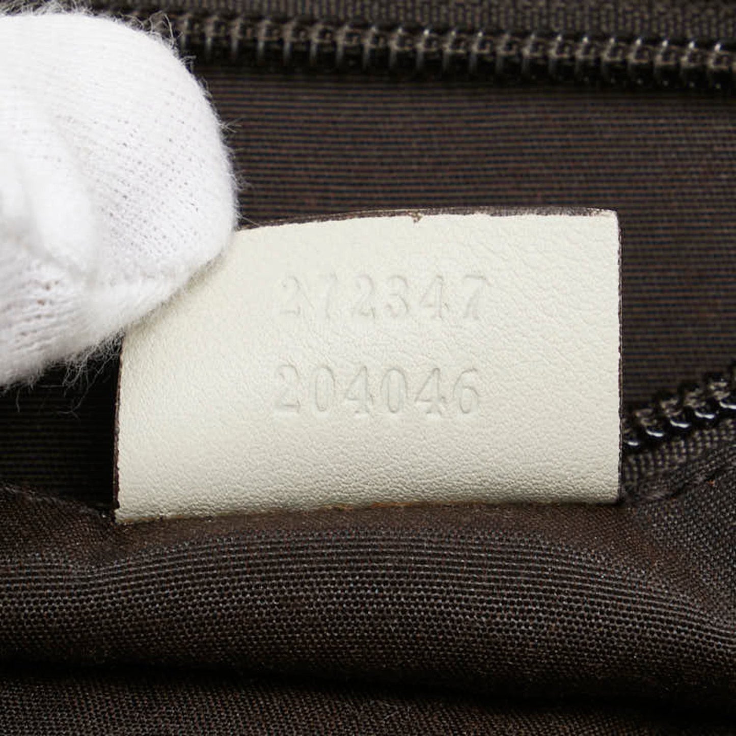 Gucci Blue White Canvas Leather Shoulder Bag Tote Bag ()