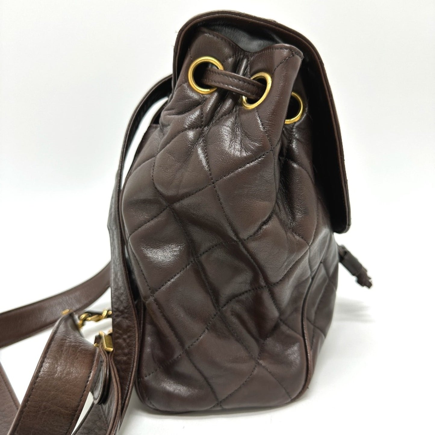 Chanel Brown Leather Backpack ()