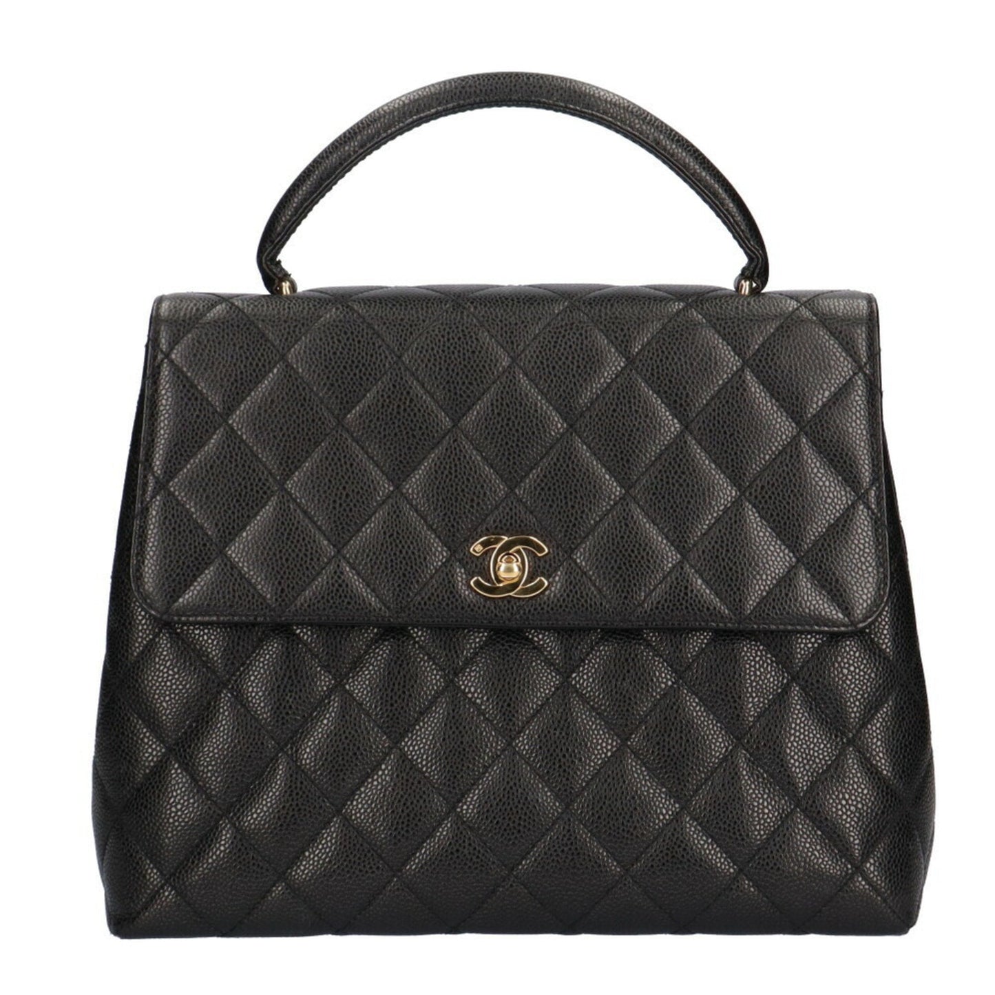 Chanel Black Caviar Leather Handbag ()