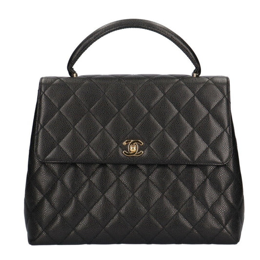 Chanel Black Caviar Leather Handbag ()
