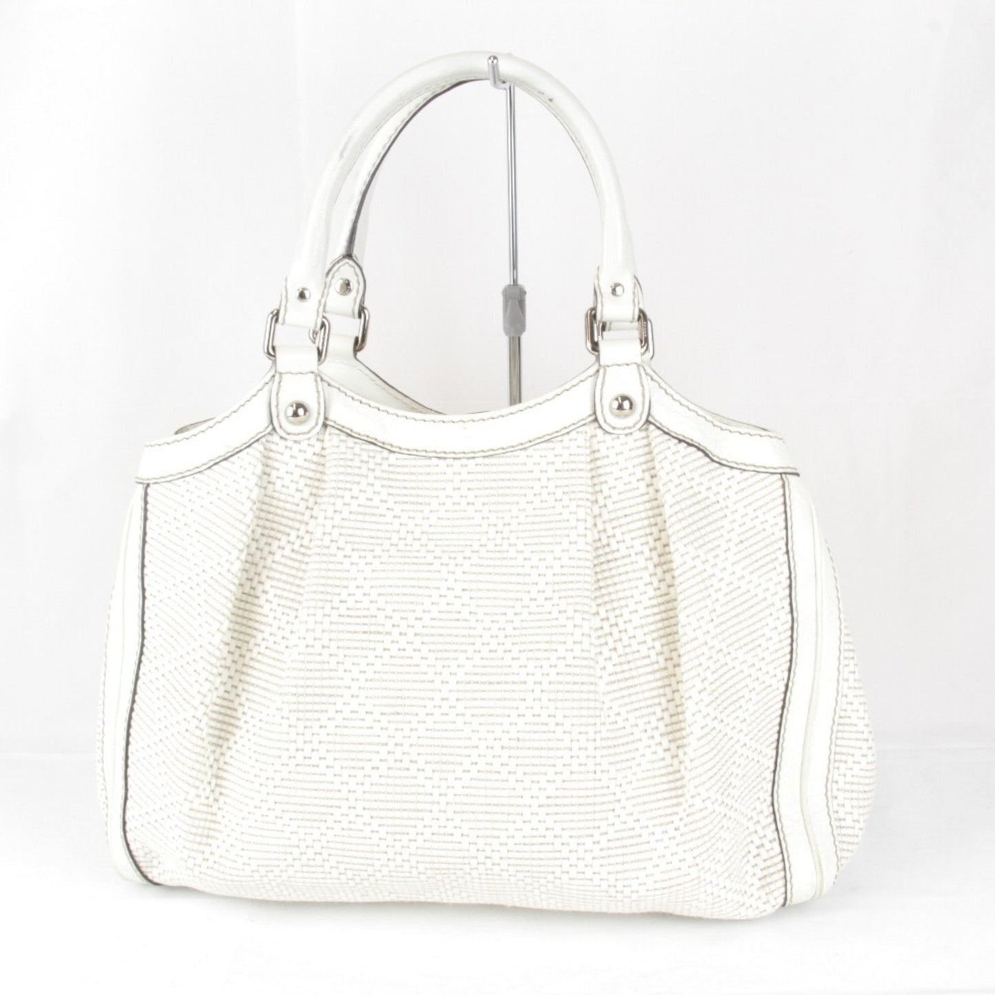 Gucci White Leather Handbag ()