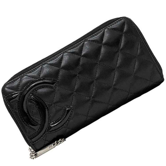 Chanel Black Leather Wallet (Bi-Fold) ()