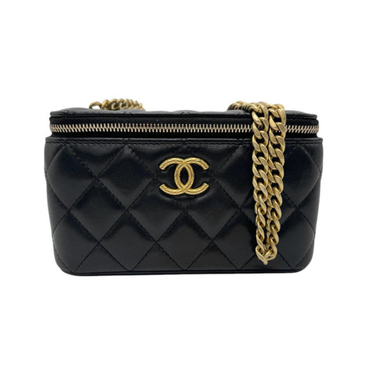 Chanel Black Leather Shoulder Bag ()