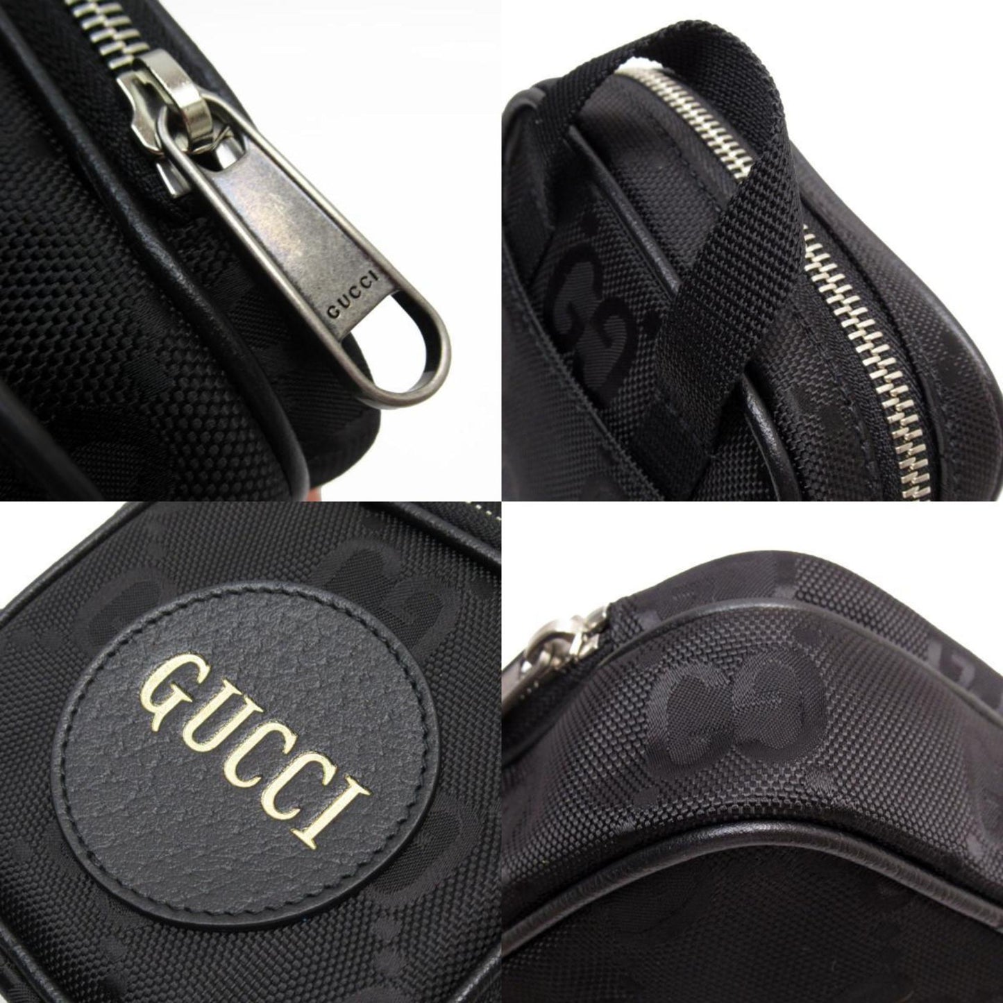 Gucci Black Canvas Shoulder Bag ()