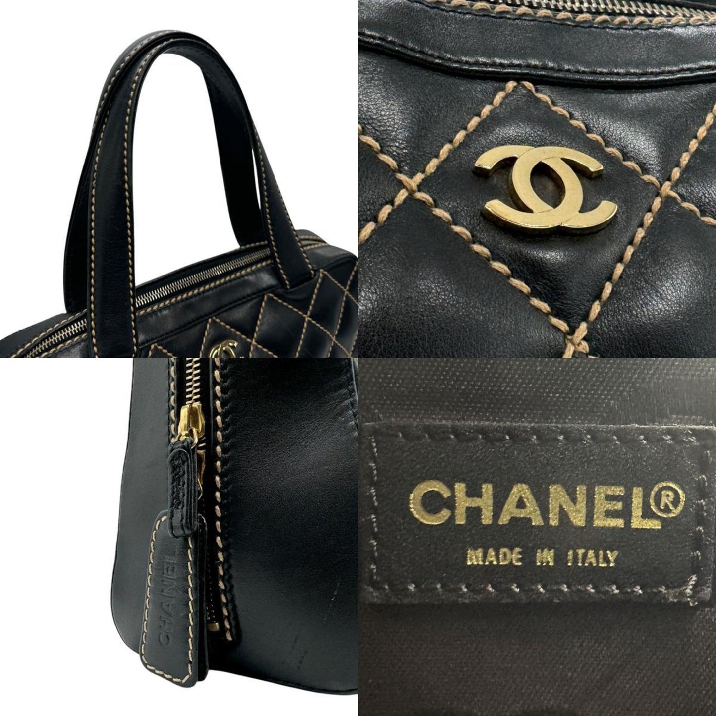 Chanel Black Leather Handbag ()
