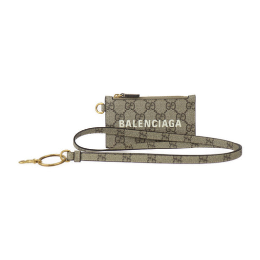 Gucci Beige Brown Gg Supreme Canvas Coin Purse/Coin Case ()