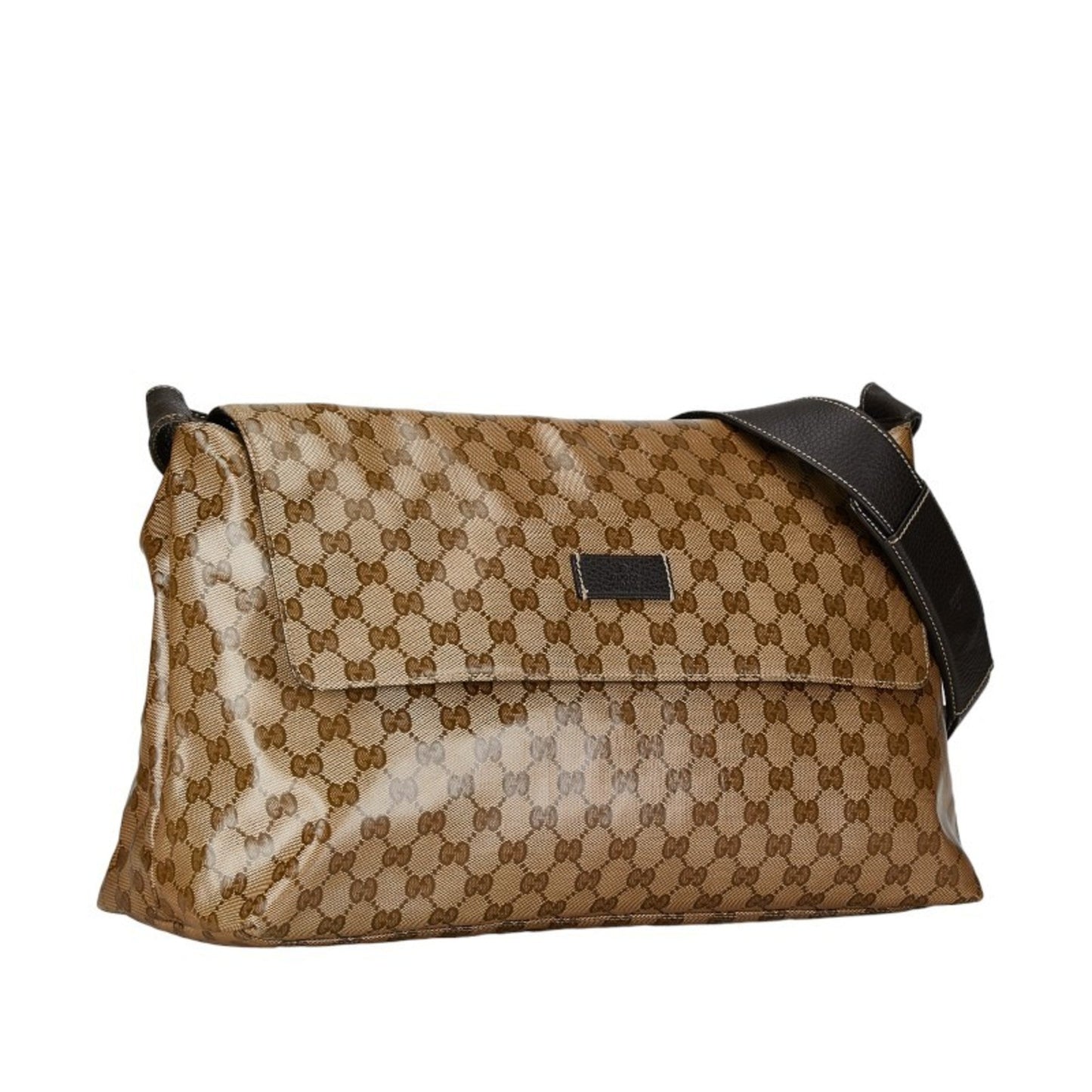 Gucci Gg Crystal Beige Leather Shoulder Bag ()